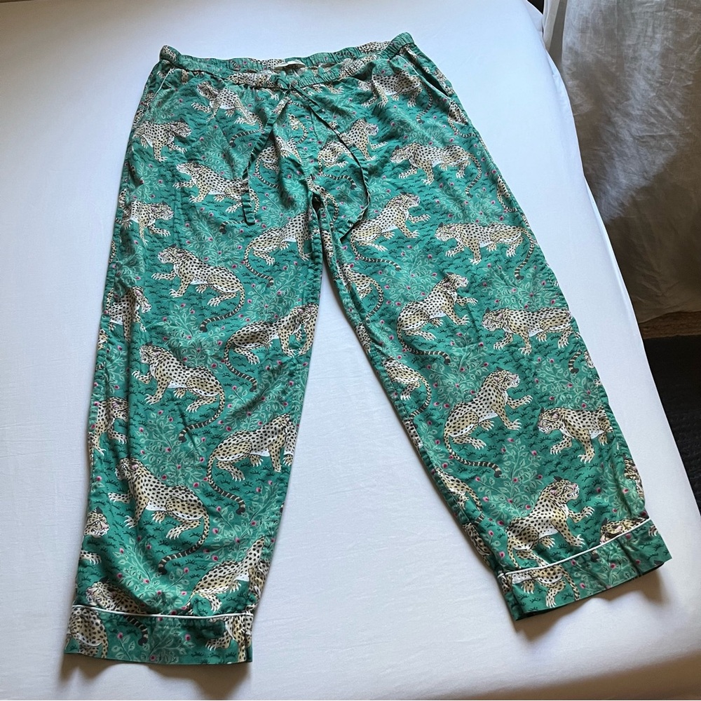 Printfresh Green Leopard Print Pajama Pants